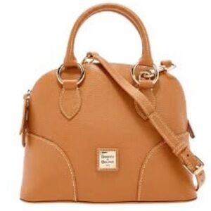 Dooney & Bourke Lucca Caramel Leather Satchel New / Pristine Condition with Tag